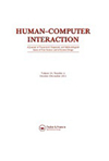 HUMAN-COMPUTER INTERACTION杂志封面